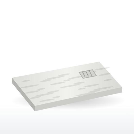 Plato de ducha a medida recortable · Blanco